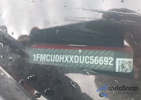 2013 Ford Escape Sel z USA, uszkodzony, nr VIN 1FMCU0HXXDUC56692